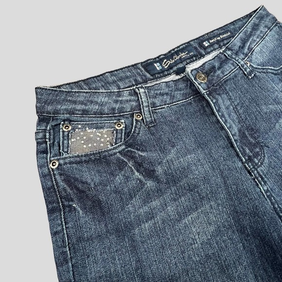 #25 Y2K Salt Works New York City Med Rise Boot Cut Jeans with Jeweled Pockets - Picture 4 of 11